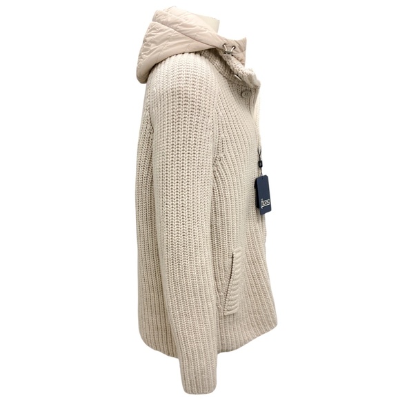 HERNO MEN'S BEIGE 2023 SORANO BUTTON UP BOMBER JACKET - Picture 2 of 8